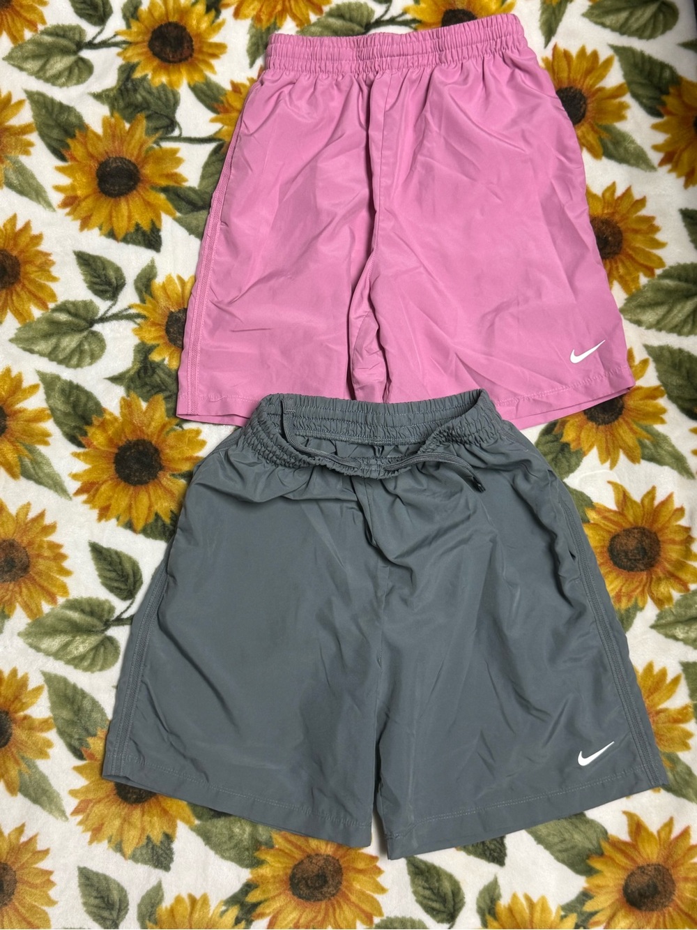 Nike boys Athletic Shorts - Pink & Gray